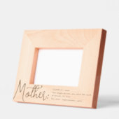 Moderne Definition des Fotos von Mutter Geätzte Rahmen (Links)