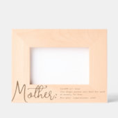 Moderne Definition des Fotos von Mutter Geätzte Rahmen (Vorderseite)