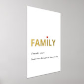 Moderne Definition von FAMILY-Weißgold Foliendrucke (Ablage )
