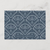 Moderne Deko Frame UAWG Enclosure Card - Blau Begleitkarte (Rückseite)