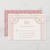 Moderne Deko Frame UAWG Enclosure Card - Rose Begleitkarte (Vorne/Hinten)