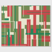 Moderne dekonstruierte Karierte Weihnachten des Mi Geschenkpapier (Flach)