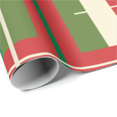 Moderne dekonstruierte Karierte Weihnachten des Mi Geschenkpapier (Rolleneckpunkt)