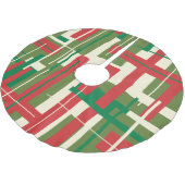 Moderne dekonstruierte Karierte Weihnachten des Mi Polyester Weihnachtsbaumdecke (Schrägansicht)