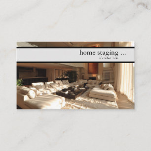 Moderne Dekoration Home Staging Visitenkarte