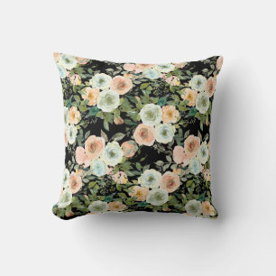 Moderne Dekoration Peach Floral Peonies Kissen