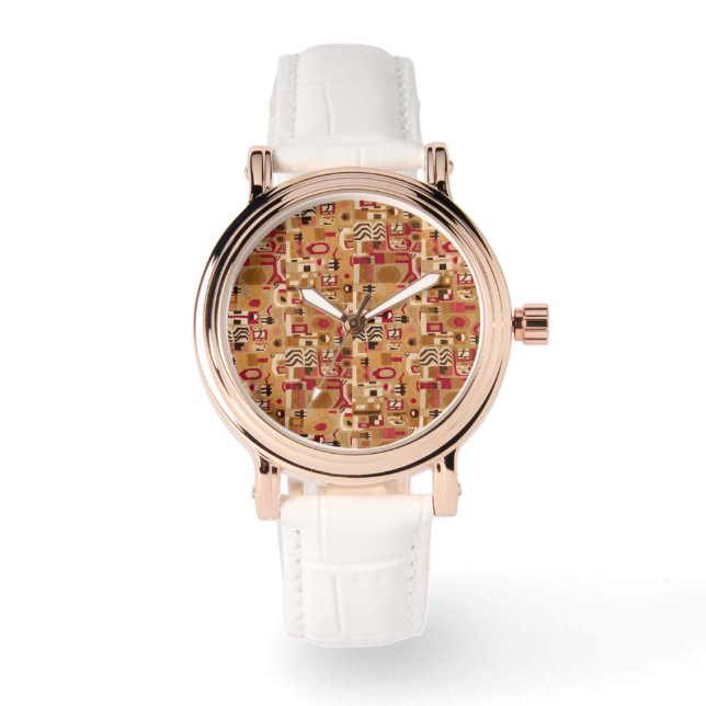 Moderne dekorative Abstraktion Armbanduhr (Vorderseite)