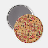 Moderne dekorative Abstraktion Magnet (Vorderseite/Rückseite)