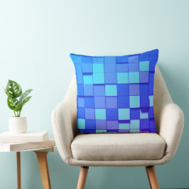 Moderne dekorative blaue Akzente Pillows Kissen