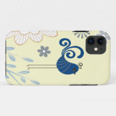 Moderne dekorative Blauvögel Case-Mate iPhone Hülle (Rückseite (Horizontal))