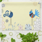 Moderne dekorative Blauvögel Handtuch (Gefaltet)