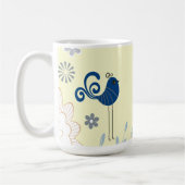 Moderne dekorative Blauvögel Kaffeetasse (Links)