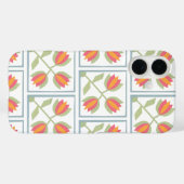 Moderne Dekorative Blumen Muster Case-Mate iPhone Hülle (Rückseite (Horizontal))
