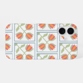 Moderne Dekorative Blumen Muster iPhone 16 Hülle (Rückseite (Horizontal))
