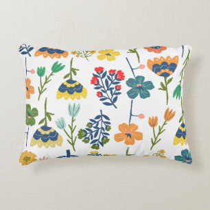 Moderne dekorative Blumengestaltung Watercolor Chi Dekokissen