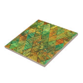 Moderne dekorative geometrische Glasmalerei Fliese (Seite)