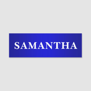 Moderne dekorative Name Blaue Ombre Namensschild