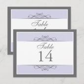 Moderne dekorative Tischnummer Card (Vorne/Hinten)