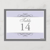 Moderne dekorative Tischnummer Card (Rückseite)