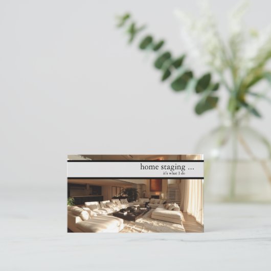 Moderne Dekorator-Zuhause Visitenkarte (Stehend Vorderseite)