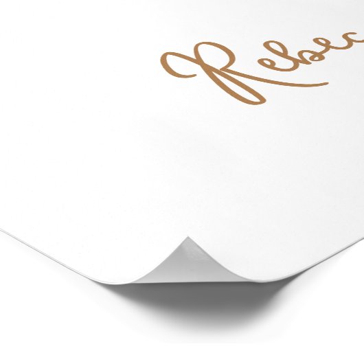 Moderne Denim Boy Blue Jean Baby Dusche Poster (Ecke)