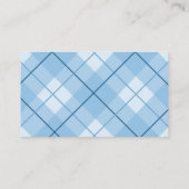 Moderne Denim Teddy Bear Baby Showe Books für Baby Begleitkarte (Rückseite)