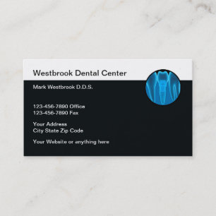 Moderne Dental Implant Dentist Business Cards Visitenkarte