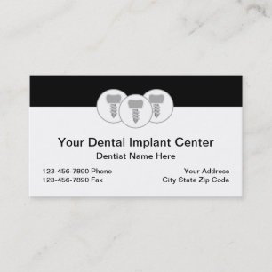Moderne Dental Implantate Theme Business Cards Visitenkarte