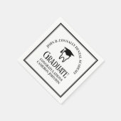 Moderne Dental School Graduation Party Personalisi Serviette (Ecke)
