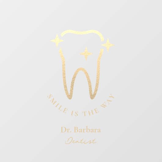 Moderne Dentist Gold Tooth Sticky Aufkleber Aufkle (Blatt)