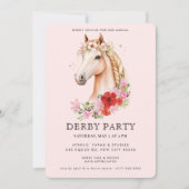 Moderne Derby-Party Einladung (Vorderseite)