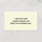 Moderne Dermatologin-Visitenkarte Visitenkarte (Rückseite)