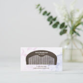 Moderne des Bart-Kamm-u. Marmor-| Visitenkarte Terminkarte (Stehend Vorderseite)