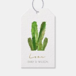 MODERNE DESERT CACTUS FOLIAGE WATERCOLOR LIEBE GESCHENKANHÄNGER
