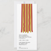 Moderne Design Abschluss Einladung 2-farbig Quaste (Rückseite)
