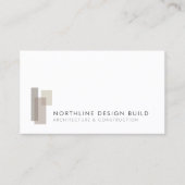 Moderne Design-Build-Firma Visitenkarte (Vorderseite)