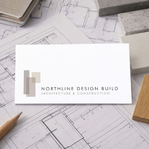 Moderne Design-Build-Firma Visitenkarte