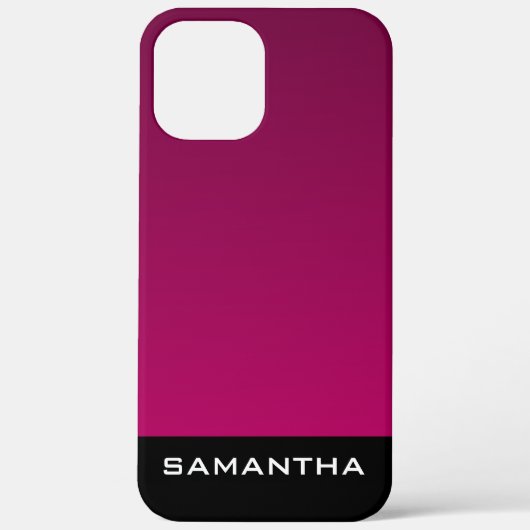 Moderne Design-Monogramm-Gradienten-Lila-Muster Case-Mate iPhone Hülle (Rückseite)