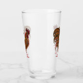 Moderne Design-Rooster-Chiffre-Kunst Glas (Links)