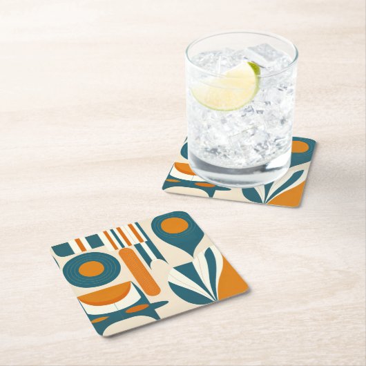 Moderne Design-Untersetzer im Mittelalter Rechteckiger Pappuntersetzer (Vor Ort)