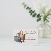 Moderne Designer Handtaschenzubehör Business Card Visitenkarte (Stehend Vorderseite)