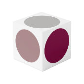 Moderne Designer-Kreise Würfel (Rückseite Schrägansicht)