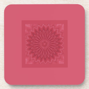 Moderne Designer-Rosa-Blumen-Dekorativer-Kunstdruc Getränkeuntersetzer