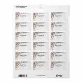 Moderne Designer-Rücksendeadressen-Aufkleber für L Adressaufkleber (Vorne)