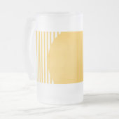 Moderne Designkunst Mattglas Bierglas (Vorderseite Links)