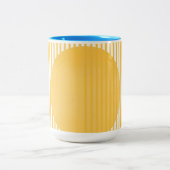 Moderne Designkunst Zweifarbige Tasse (Mittel)