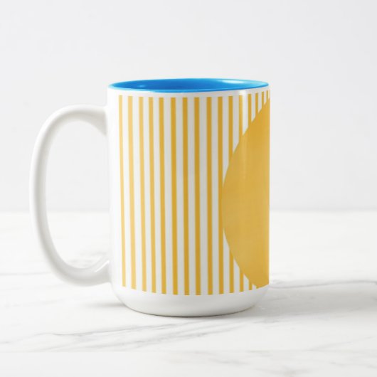 Moderne Designkunst Zweifarbige Tasse (Links)