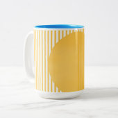 Moderne Designkunst Zweifarbige Tasse (Vorderseite Links)