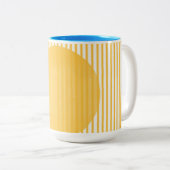 Moderne Designkunst Zweifarbige Tasse (VorderseiteRechts)