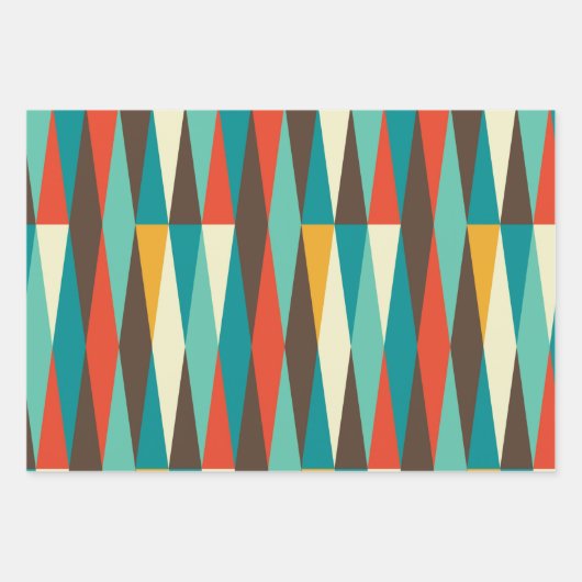 Moderne Designmuster des Mittelalters Geschenkpapier Set (Vorderseite)